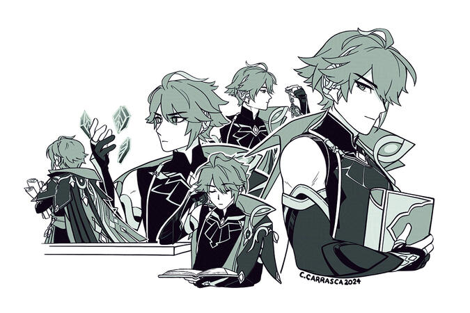 GSN Inktober Alhaitham